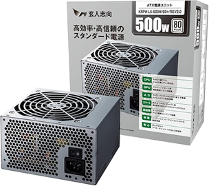 AMD Ryzen 5 7600 CPUで高コストパフォーマンスの自作ＰＣを組んでみよう  玄人志向 電源ユニット 500W ATX 電源 80 PLUS スタンダード PC電源の商品画像