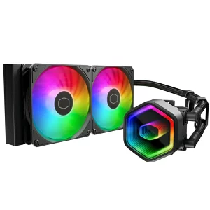 AM5 CPUクーラー Cooler Master MASTERLIQUID 240 Core II 240mm 簡易水冷CPUクーラー ブラックの商品画像