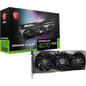 RTX 4070 SUPERおすすめモデル第2選目　MSI GeForce RTX 4070 SUPER GAMING X SLIMの商品画像